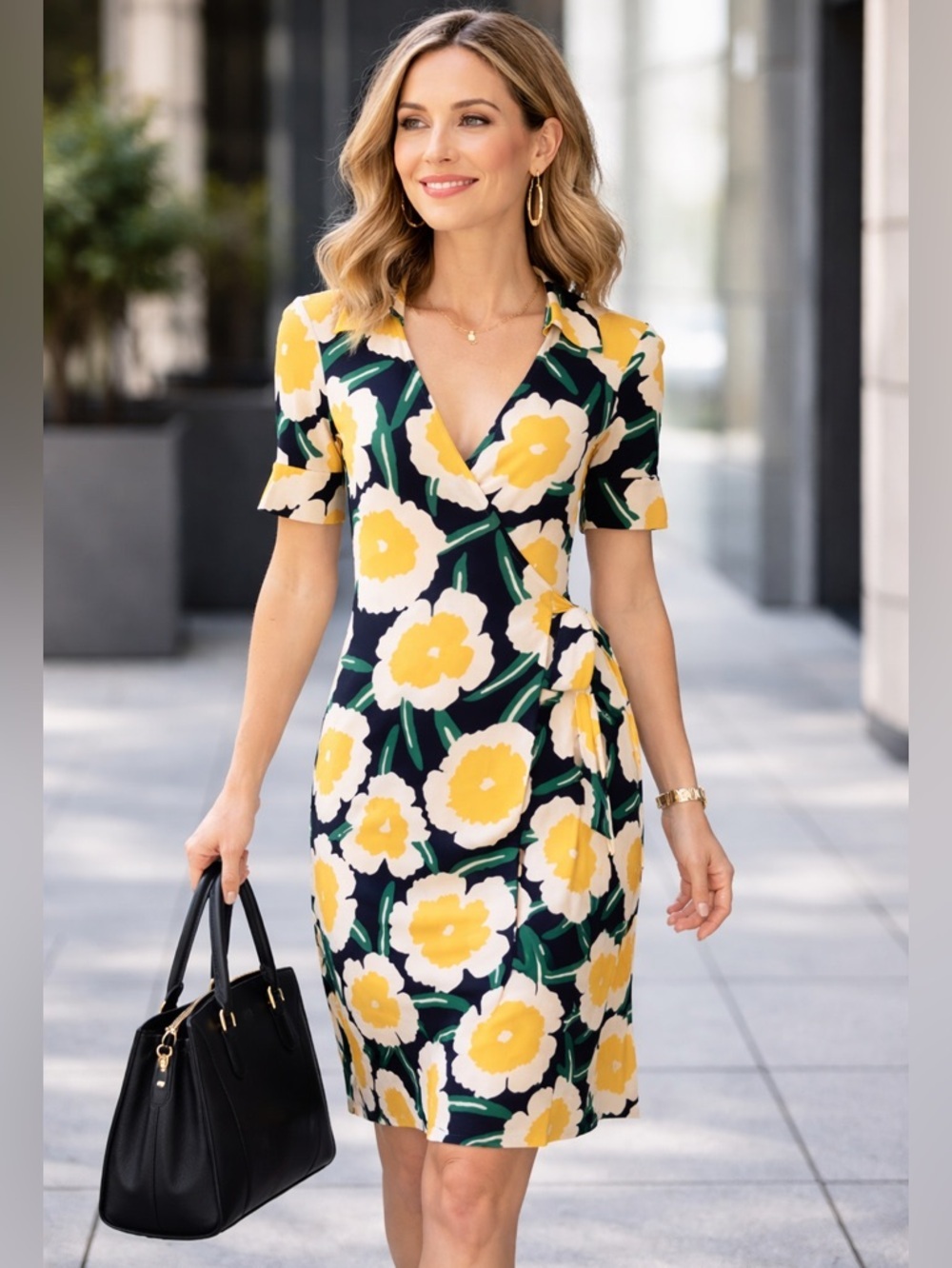 Diane von Furstenberg Jillia Floral Wrap Dress 4